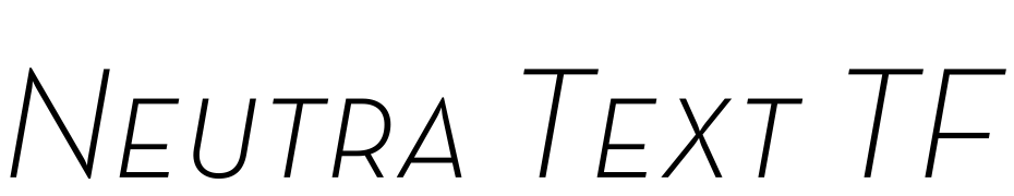 Neutra Text TF Light SC Alt Italic Font Download Free